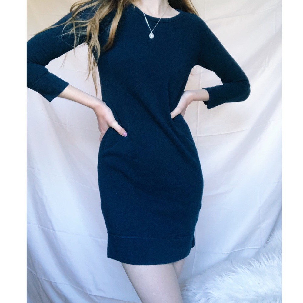 J. Crew Navy Blue Sweater Dress